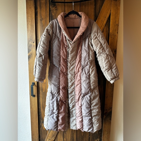 Vintage Puffer Trench Coat - Picture 1 of 12